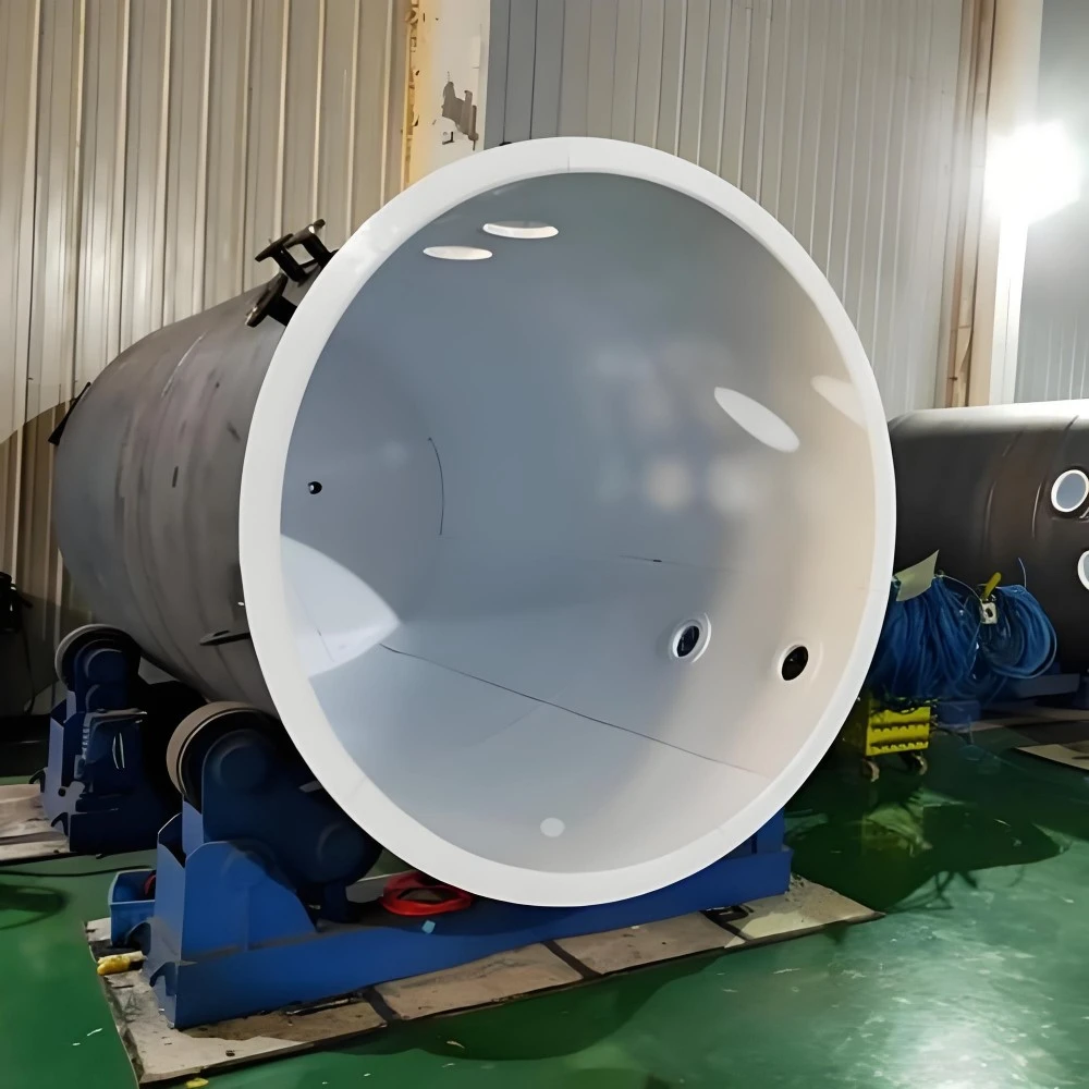 PTFE রেখাযুক্ত অ্যাসিড প্রতিরোধী রাসায়নিক রিসিভার ভেসেল