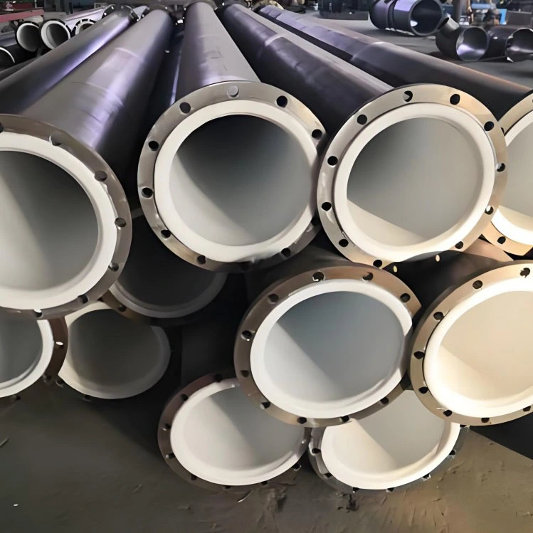 PTFE রেখাযুক্ত শিল্প রাসায়নিক পরিবহন পাইপলাইন